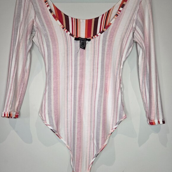 Forever 21 60s Style Bodysuit Size Medium - Picture 5 of 8